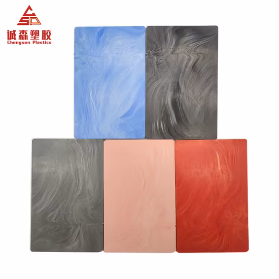 Graue ABS-Kunststoffplatten zum Vakuumformen von PMMA-Platten mit ABS-Marmorholzstruktur